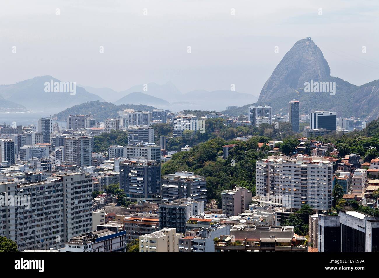Erhöhten Blick, Rio De Janeiro, Brasilien Stockfoto