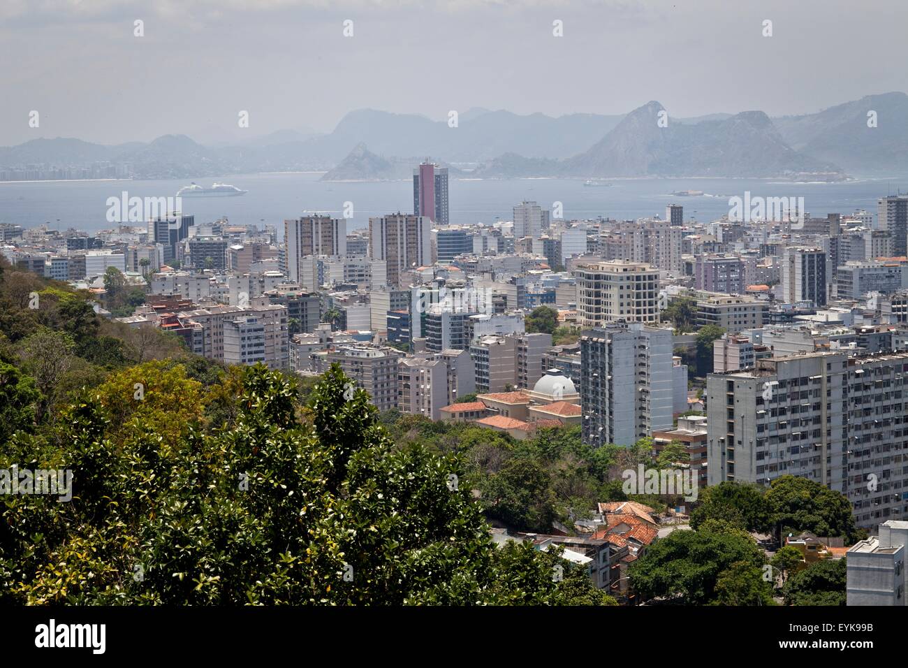Erhöhten Blick, Rio De Janeiro, Brasilien Stockfoto