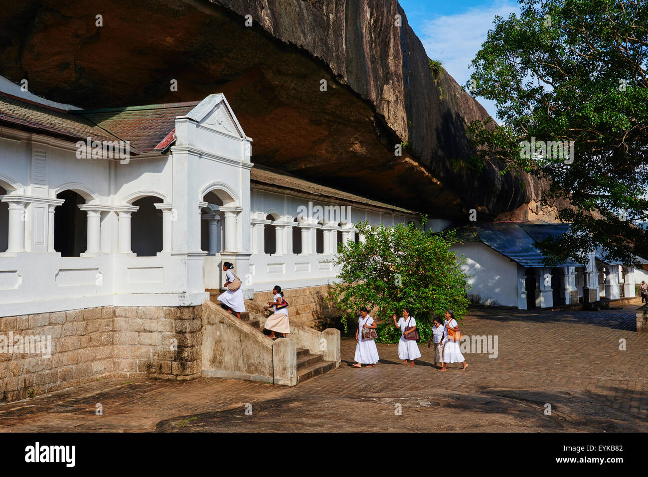 Nord-Zentralprovinz, Dambulla, Sri Lanka, Ceylon, buddhistische Höhle Tempel, UNESCO-Weltkulturerbe Stockfoto