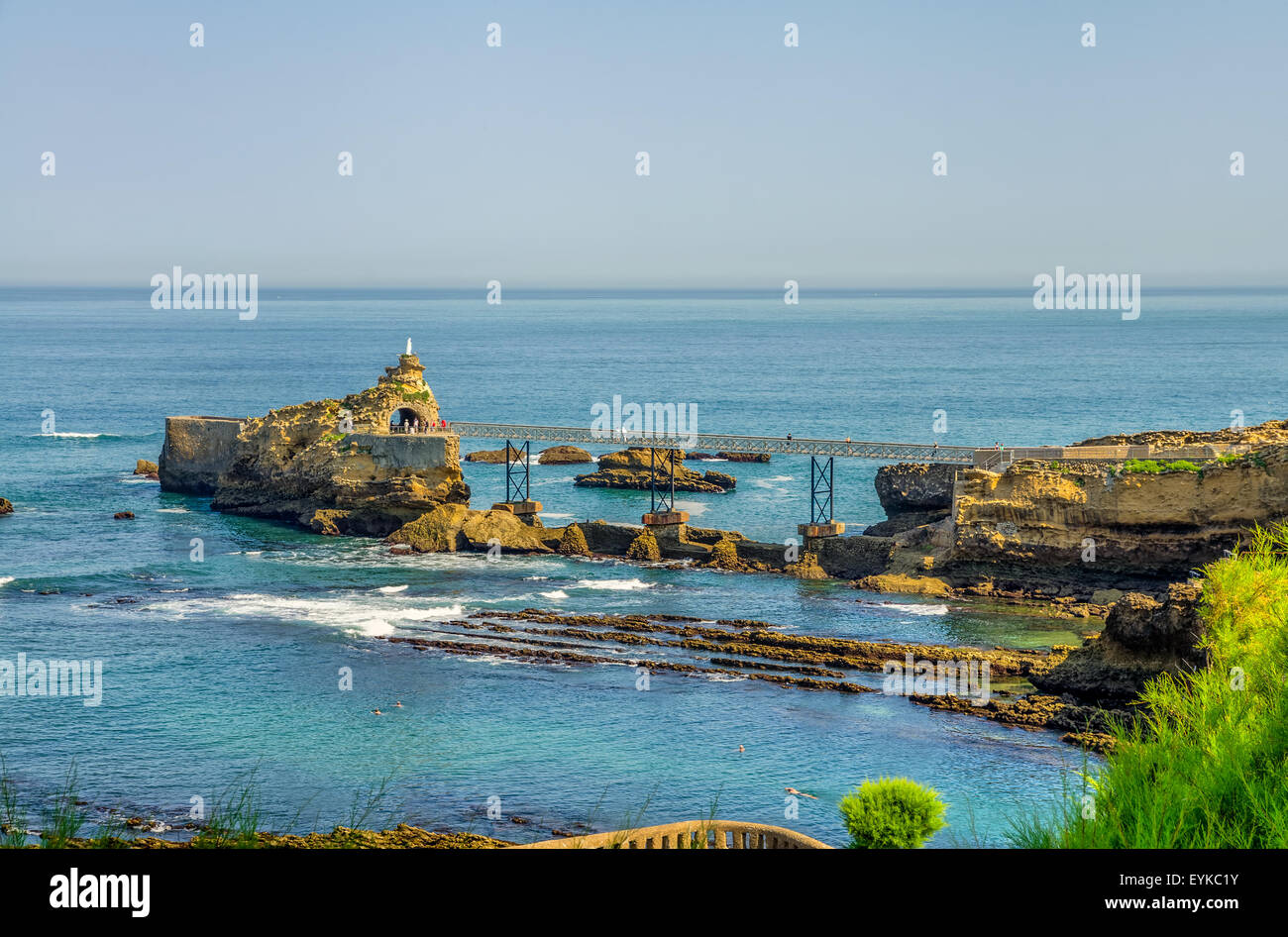Virgin Rock in Biarritz, Frankreich. Stockfoto