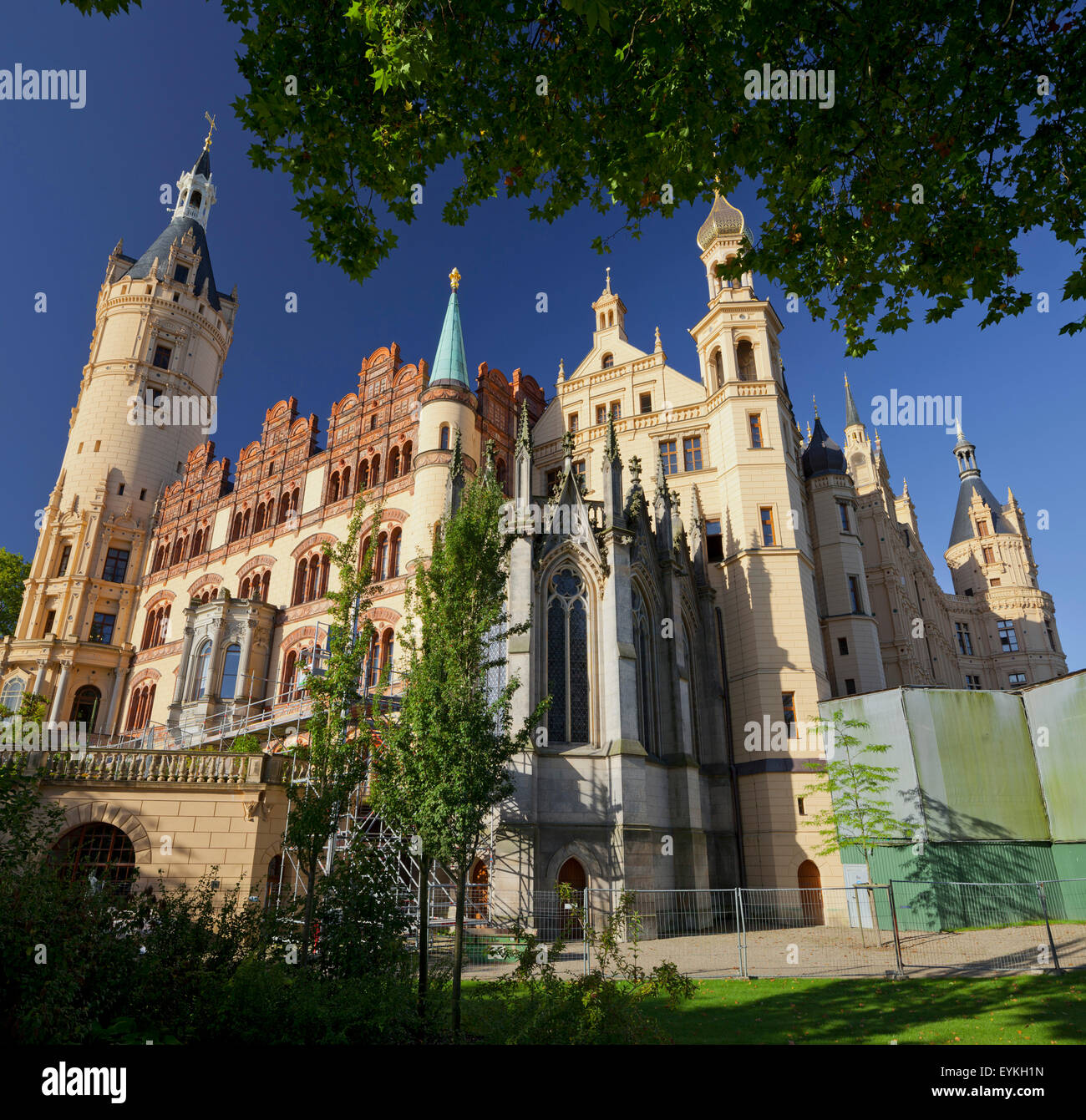 Schweriner Schloss, Terrakotta Platten, Schwerin, Mecklenburg-West Pomerania, Deutschland Stockfoto