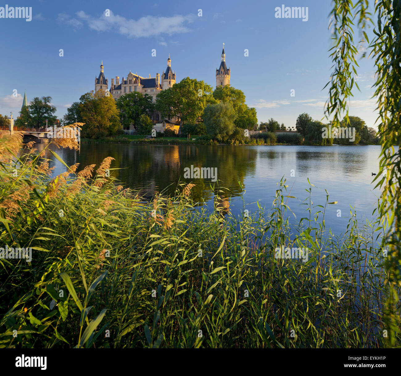 Schweriner Schloss, Schlossinsel, Schwerin, in See, Mecklenburg-West Pomerania, Deutschland Stockfoto