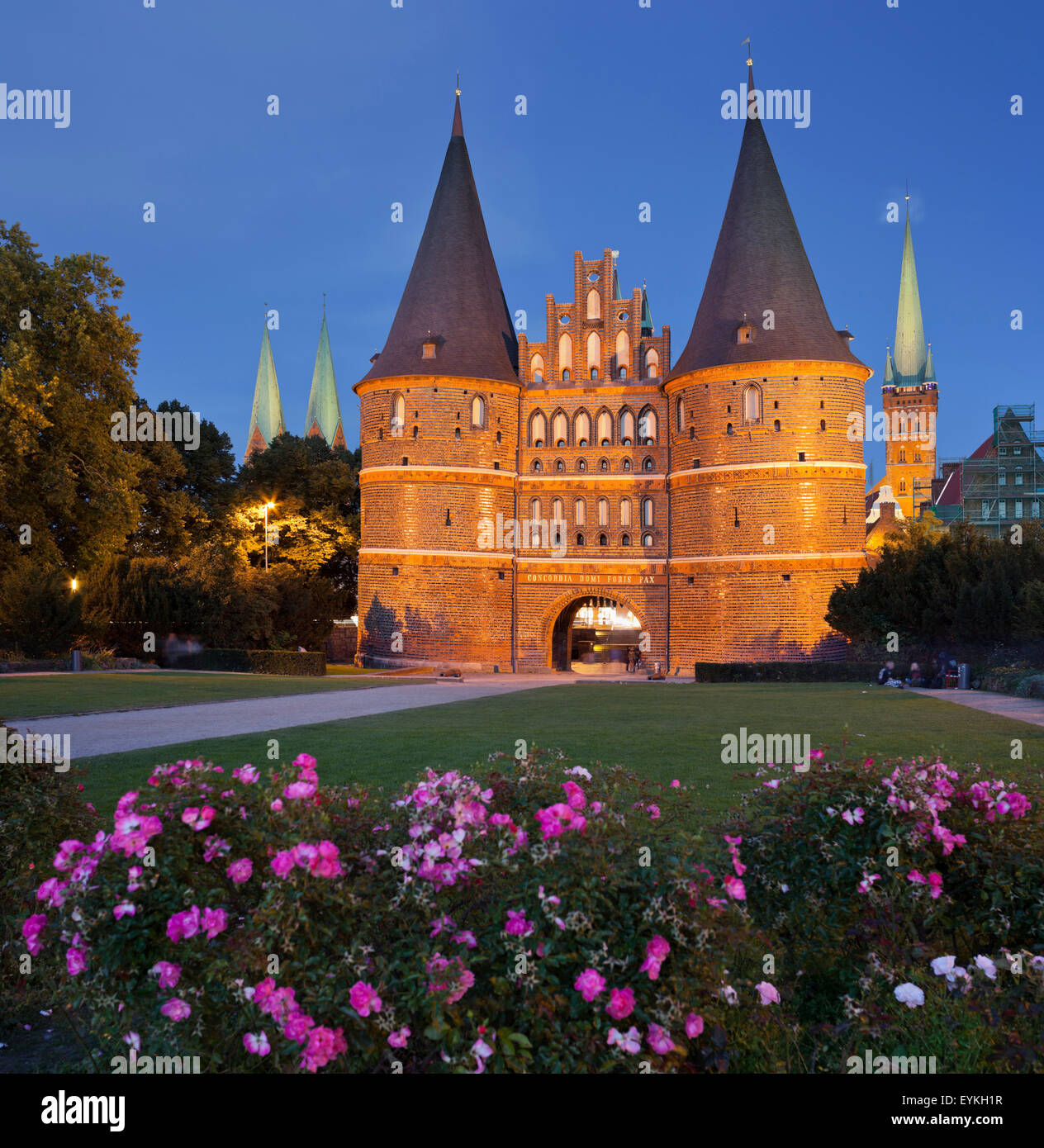 Holstentor, place Holstentor, Lübeck, Schleswig-Holstein, Deutschland Stockfoto