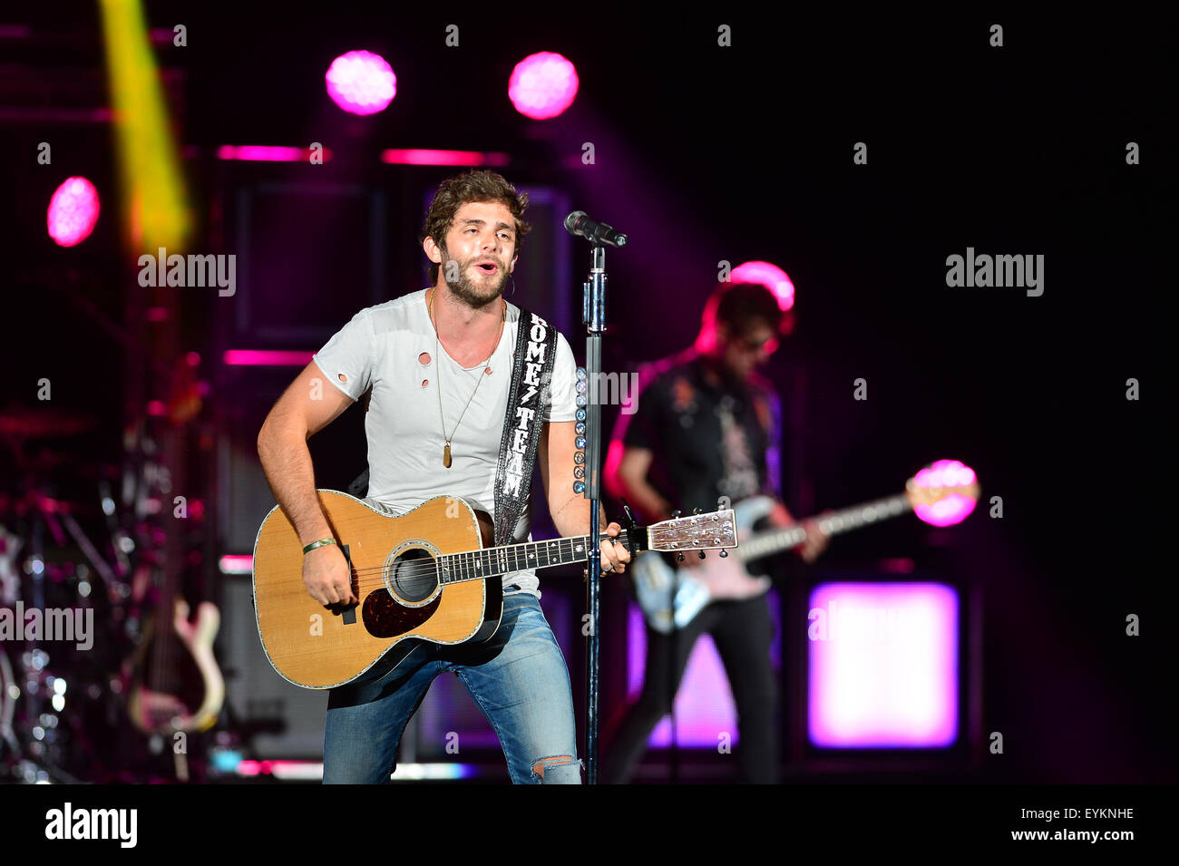 Country-Musik star Thomas Rhett führt an der Coral Sky Amphitheater Featuring: Thomas Rhett Where: West Palm Beach, Florida, USA bei: 28. Mai 2015 Stockfoto
