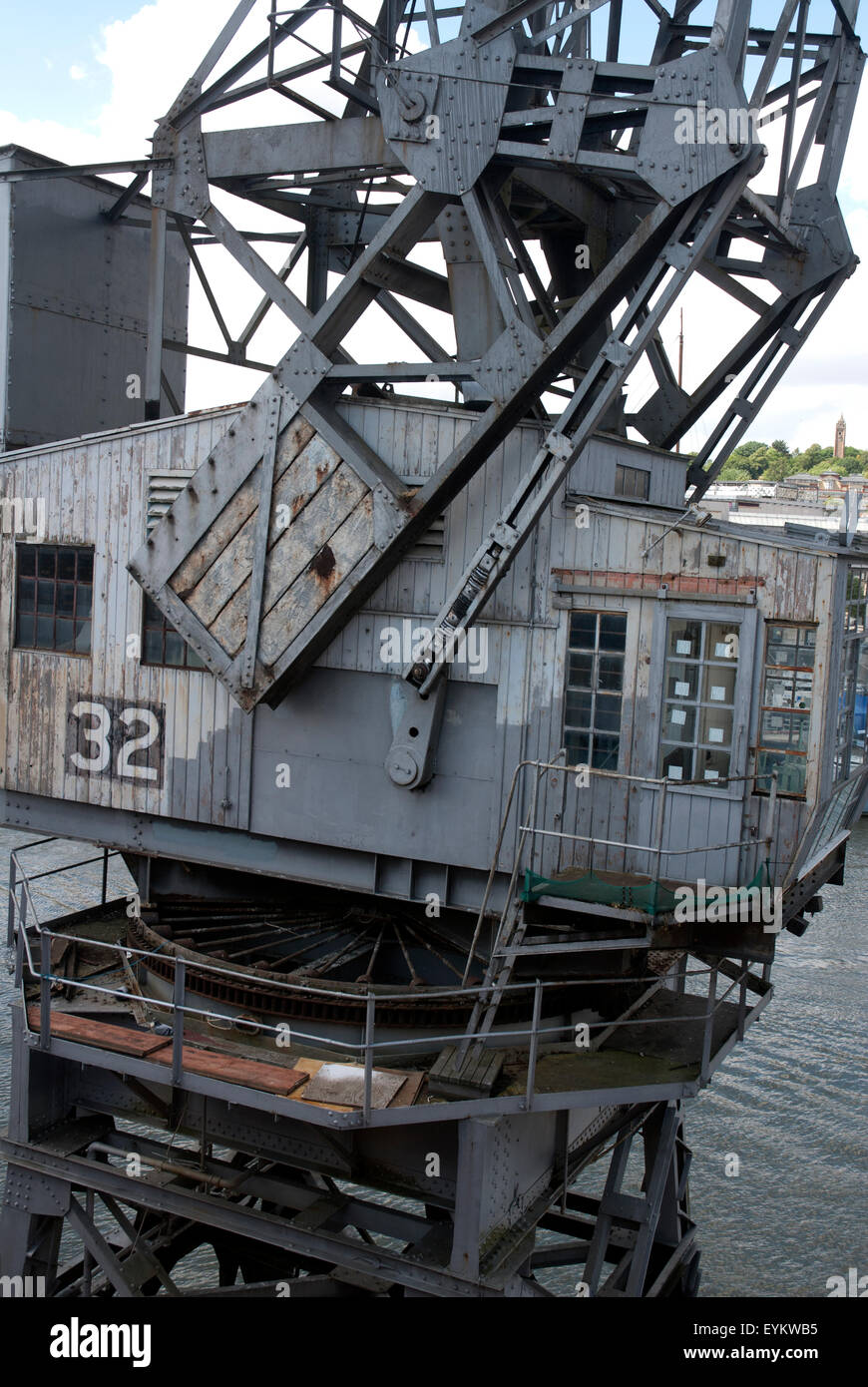Dock Stothert und Pitt elektrischen Kränen, Bristol Docks Bristol England UK Stockfoto