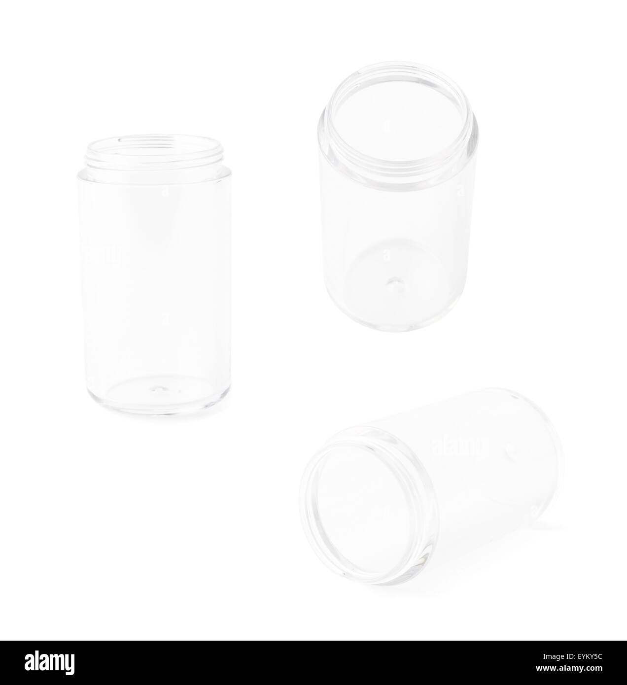 Kleines Glas isoliert Stockfoto