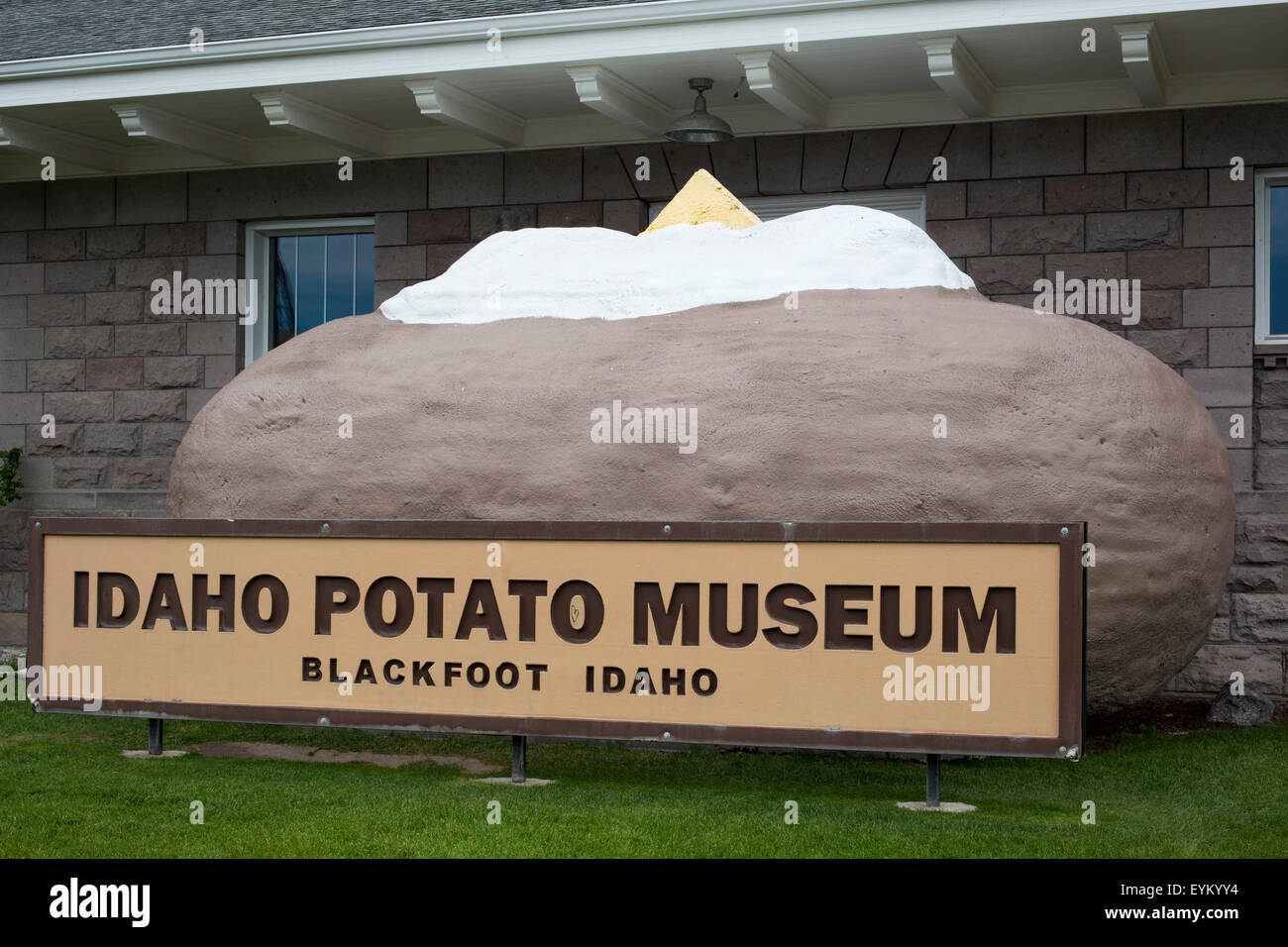 Blackfoot, Idaho - Idaho Potato Museum. Stockfoto