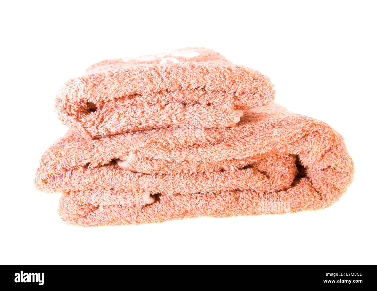 gefaltete Handtücher Stockfoto