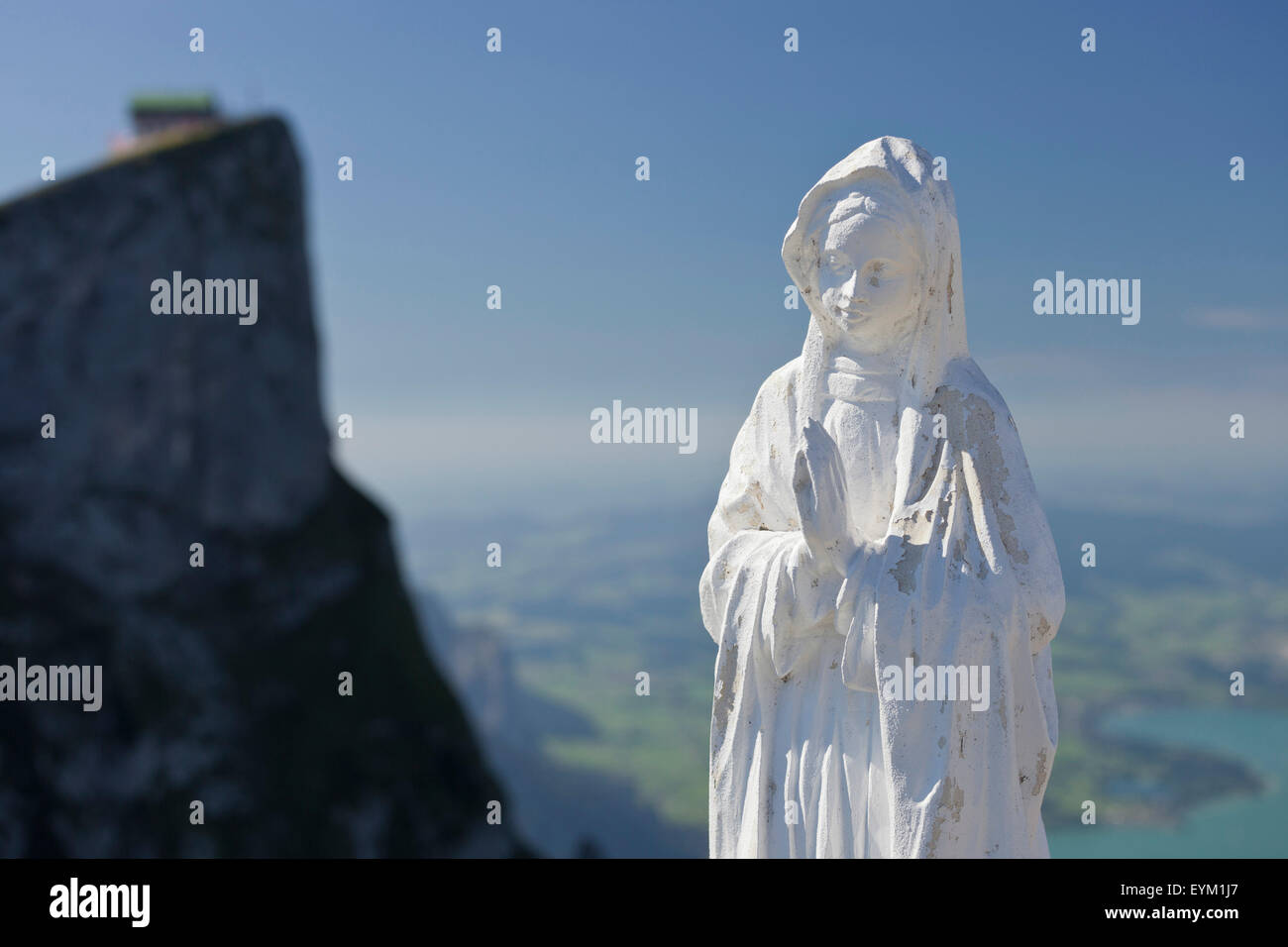 weißen Madonna am Berg Schaf, lunar See Salz Kammer Eigenschaft, Salzburger Land, Österreich, Stockfoto