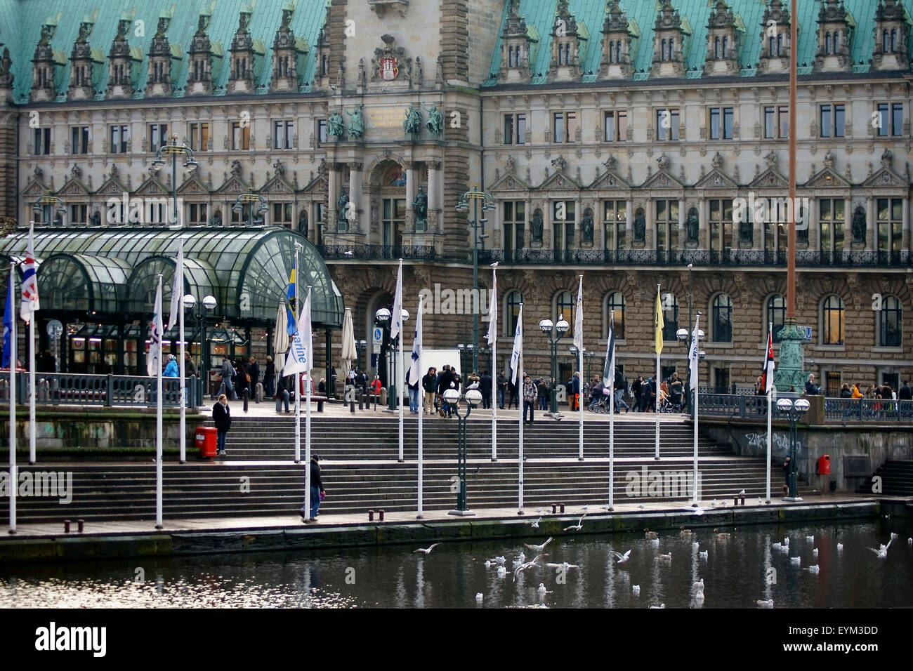 Rathaus Hamburg Stockfoto