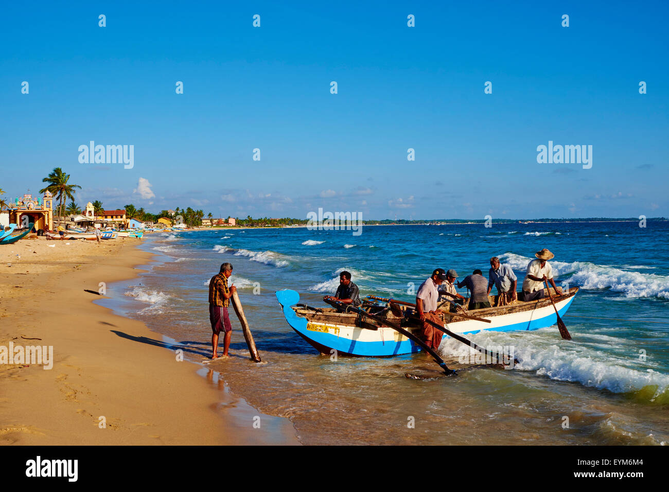 Sri Lanka, Ceylon, Eastern Province, Ostküste, Trincomalee, Fischerdorf Stockfoto