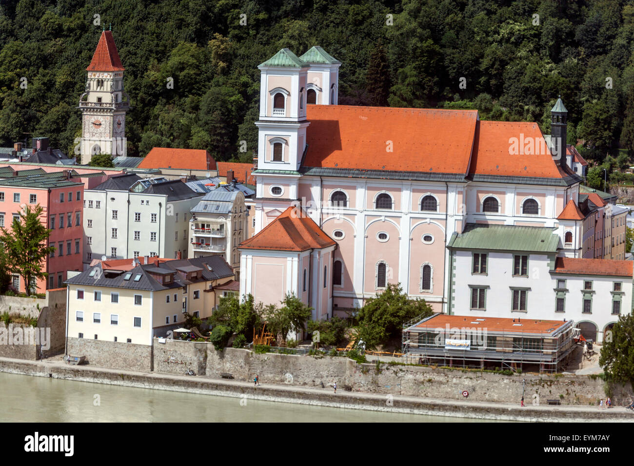 Jesuiten Kirche von St. Michael, Passau, Niederbayern, Deutschland Stockfoto