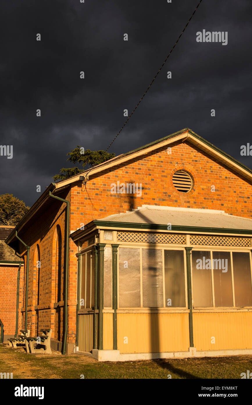 Alte Schule, Smythesdale, Victoria Stockfoto