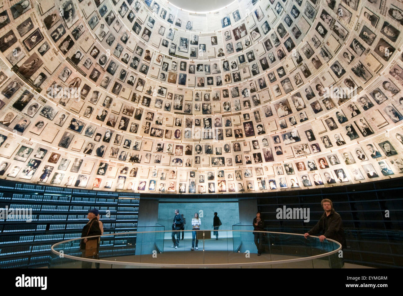 Der Holocaust-Gedenkstätte Yad Vashem, Klang der Namen, Jerusalem, Israel Stockfoto
