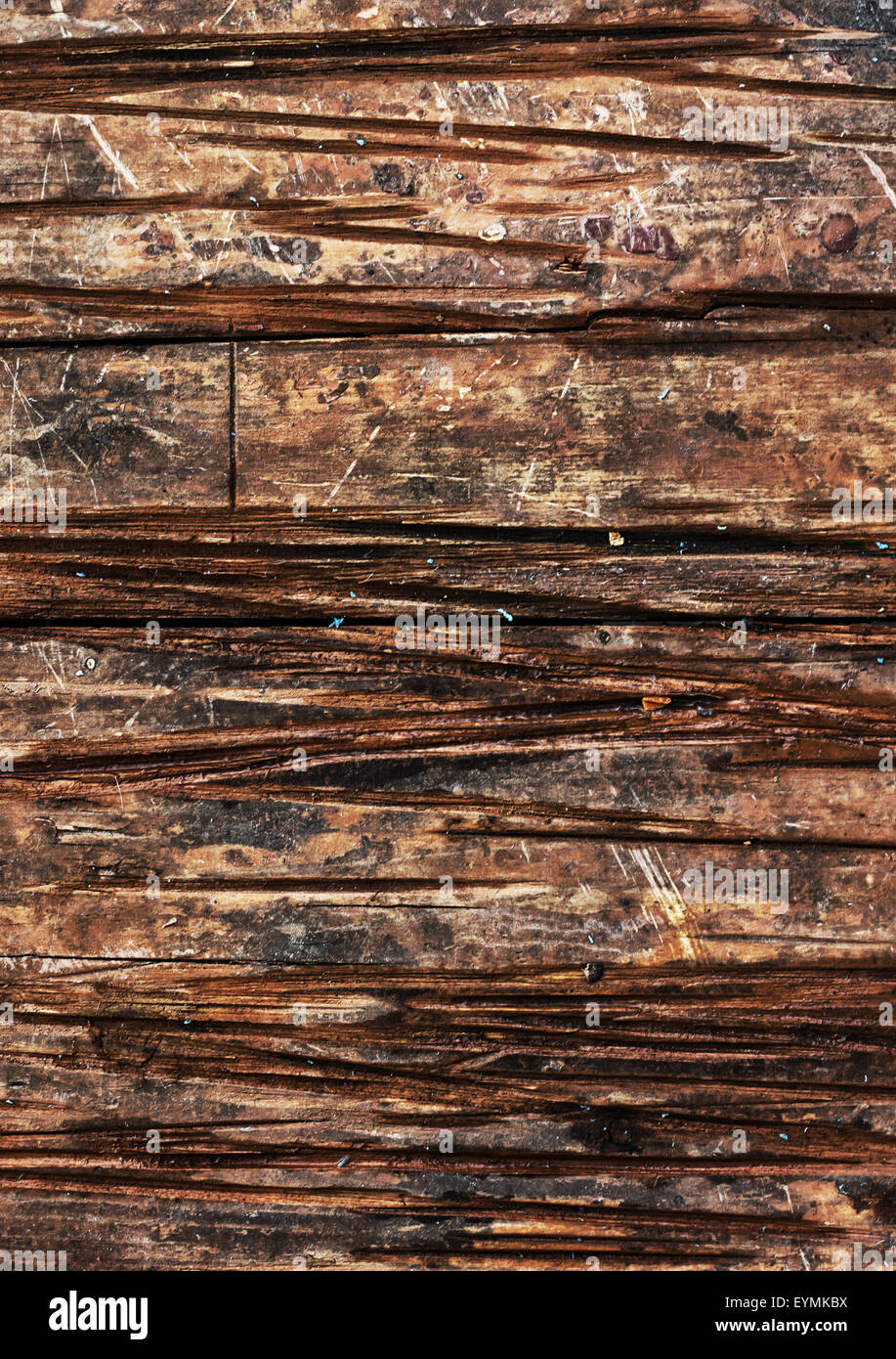 Vintage Textur alten unbehandelten Holz Furchen. Foto getönt. Stockfoto