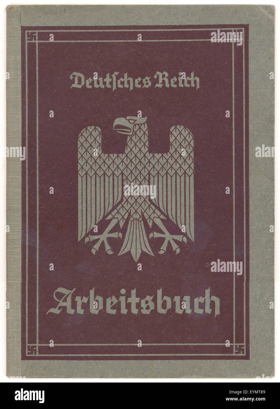 Eine Beschäftigung Berichtsheft oder wurden an das Deutsche Reich, 1940, Deutschland, Europa, Stockfoto