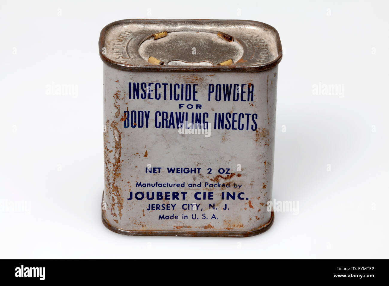Amerikanische Insektizid für Kriegsgefangene, 2. Weltkrieg, Stockfoto