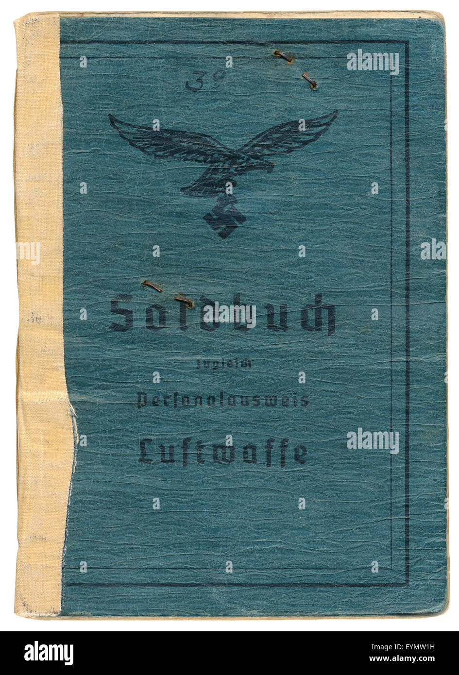 Personalausweis der Bundeswehr, 1943, Deutsches Reich, Europa, Stockfoto