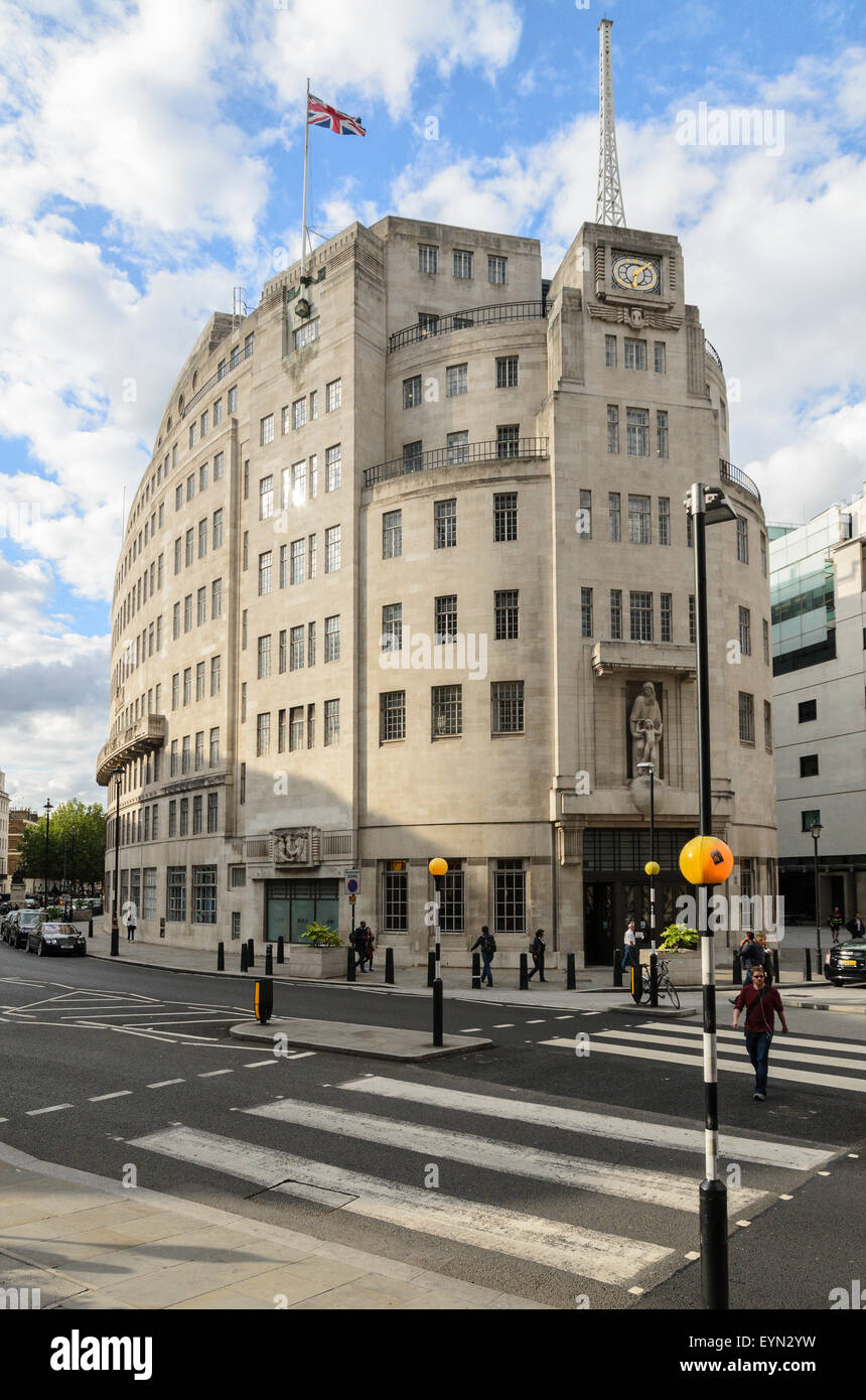 BBC Broadcasting House, Portland House, London, England, Vereinigtes Königreich. Stockfoto