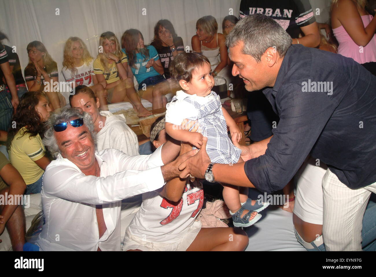 Flavio Briatore in Billionaire Club Party Porto Cervo, Costa Smeralda Italien Stockfoto