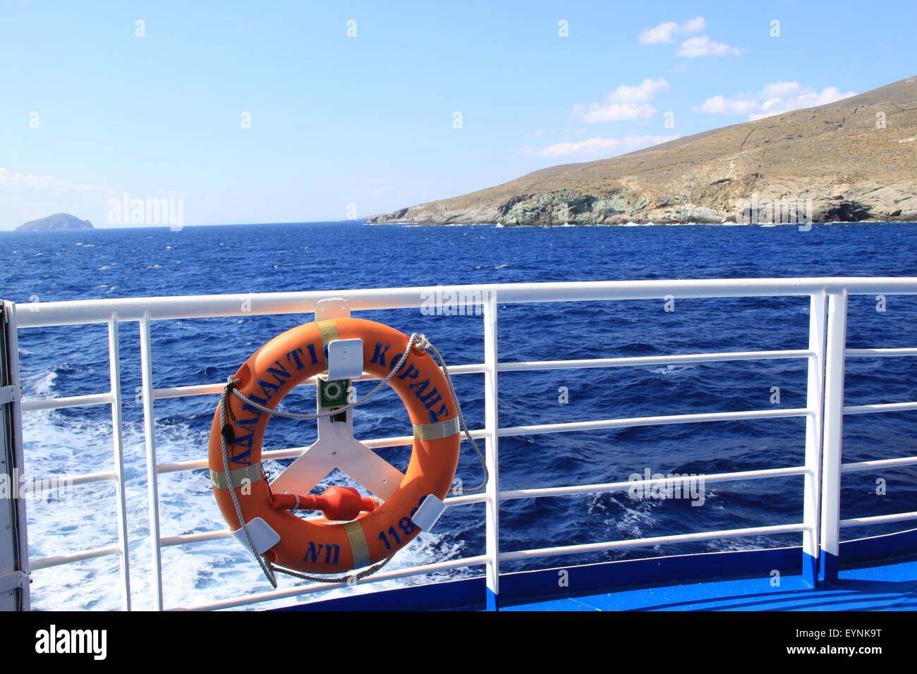 Fähren in Griechenland. Stockfoto
