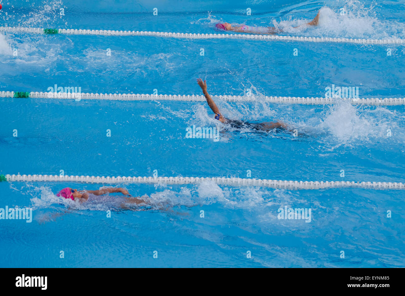 Schwimmen-Wettbewerb Stockfoto