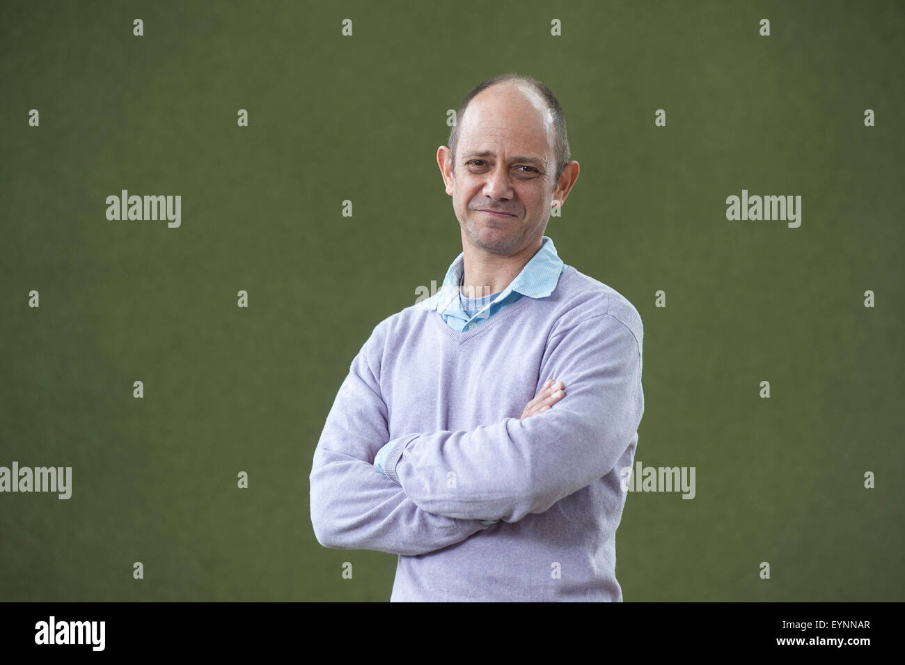 Südafrikanische Dramatiker und Romancier, Damon Galgut, erscheinen auf dem Edinburgh International Book Festival. Stockfoto