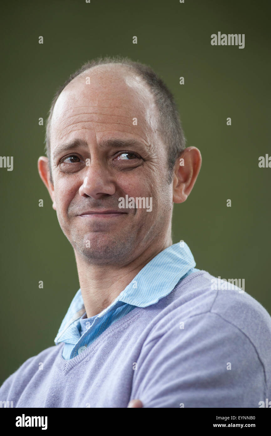 Südafrikanische Dramatiker und Romancier, Damon Galgut, erscheinen auf dem Edinburgh International Book Festival. Stockfoto