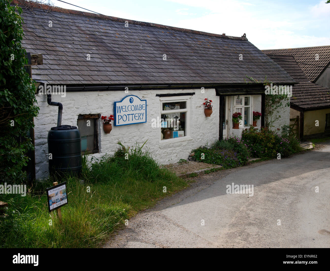 Welcombe Keramik, Welcombe, Devon, UK Stockfoto