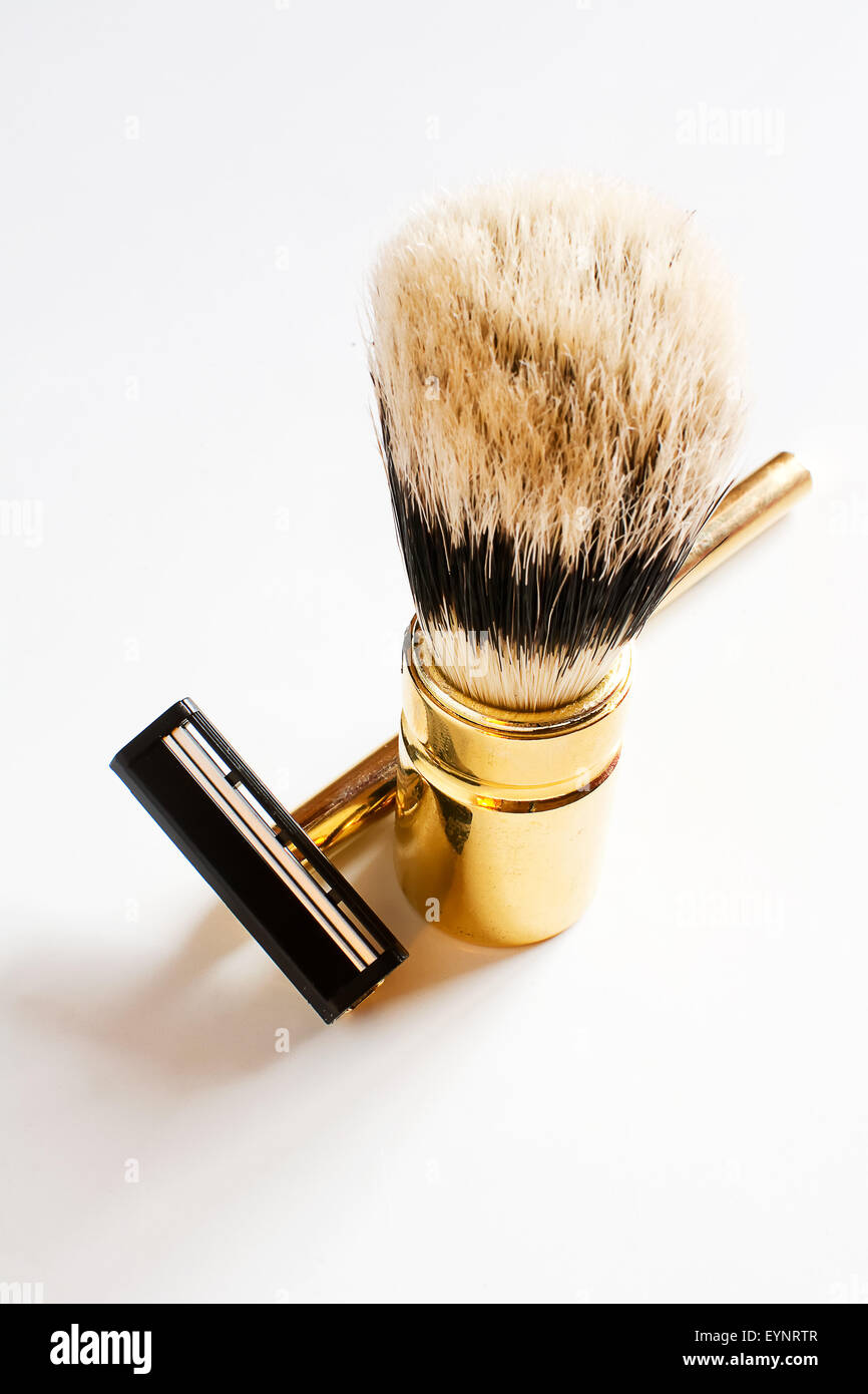 Kit-tools von alten für rasieren Bart Stockfoto