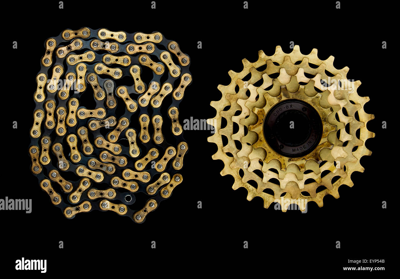 Vintage Regina Oro Gold 5 Geschwindigkeit block Stockfoto