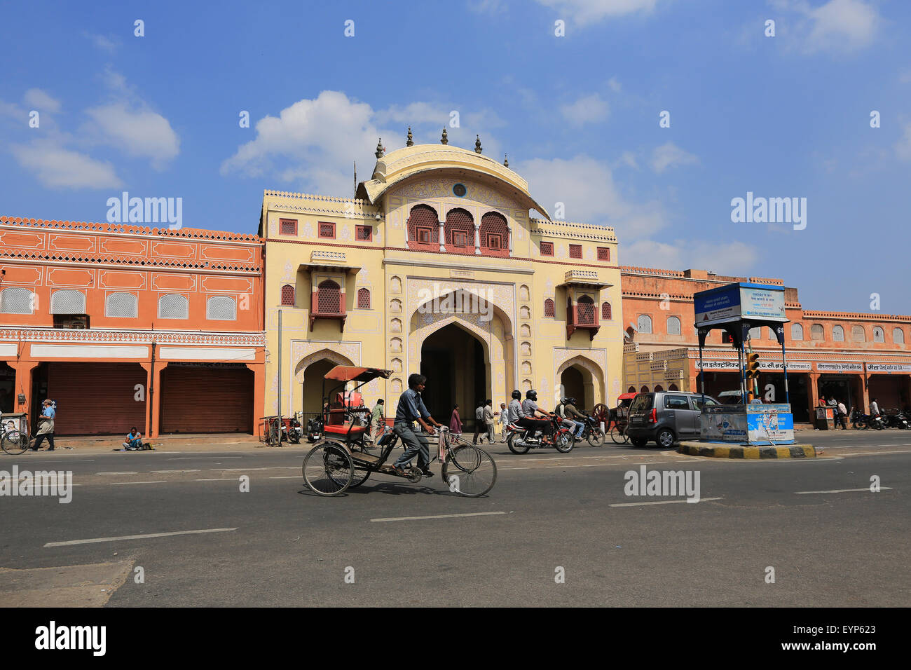 Jaipur, 24. Februar 2013. Hawa Mahal, rosa Stadt Jaipur, Indien Stockfoto