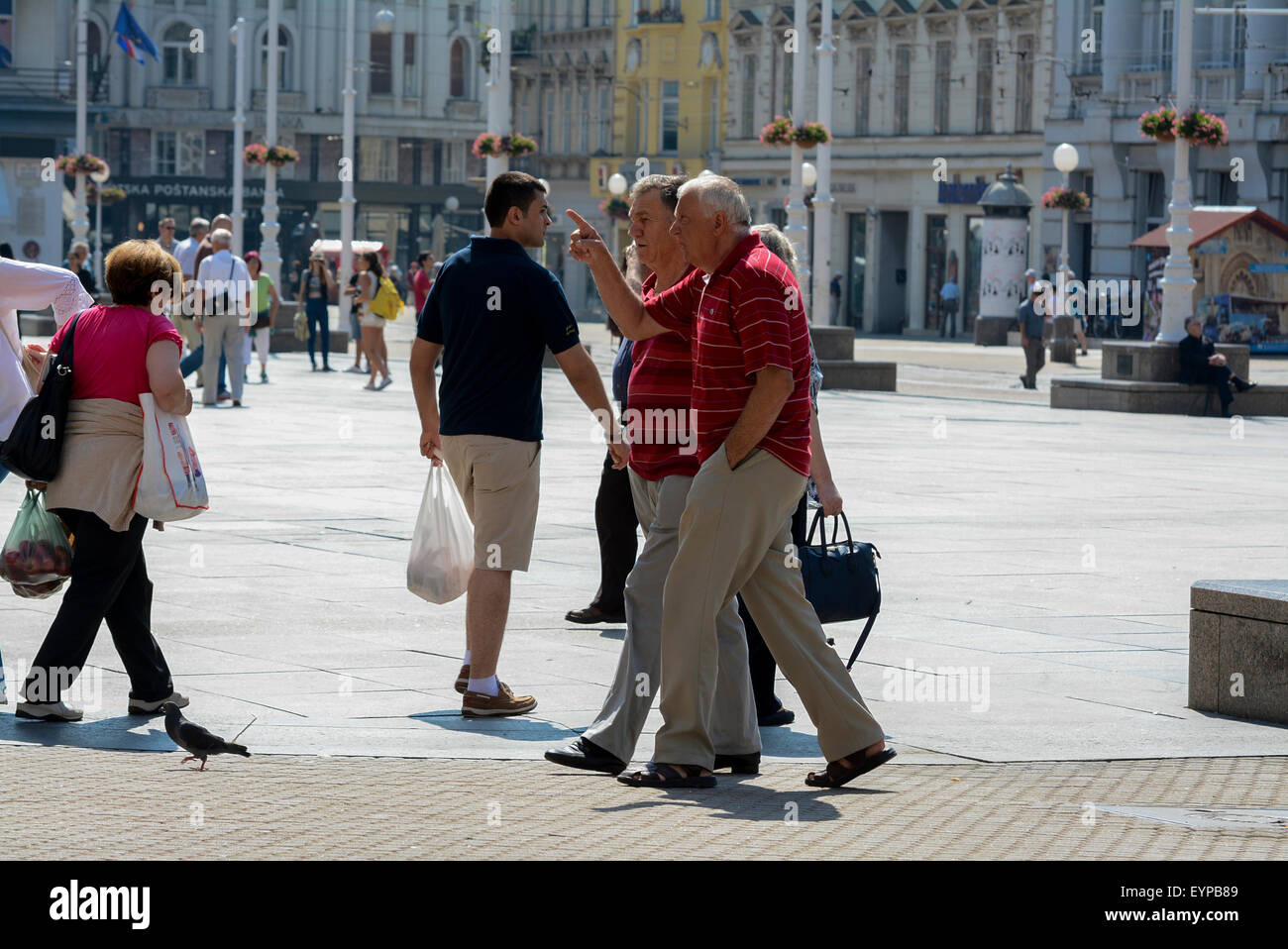 Zagreb, Kroatien. 2. August 2015.  Ein sonniger Sommertag in Zagreb, Kroatien. Bildnachweis: Marijan Poljak/Alamy Live-Nachrichten Stockfoto