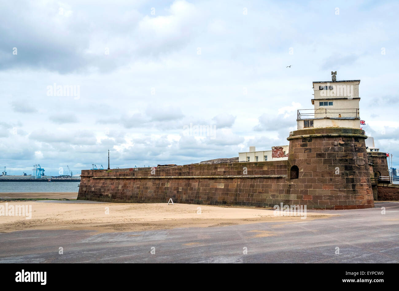 Fort Perch Rock in New Brighton auf Merseyside, England, Vereinigtes Königreich Stockfoto