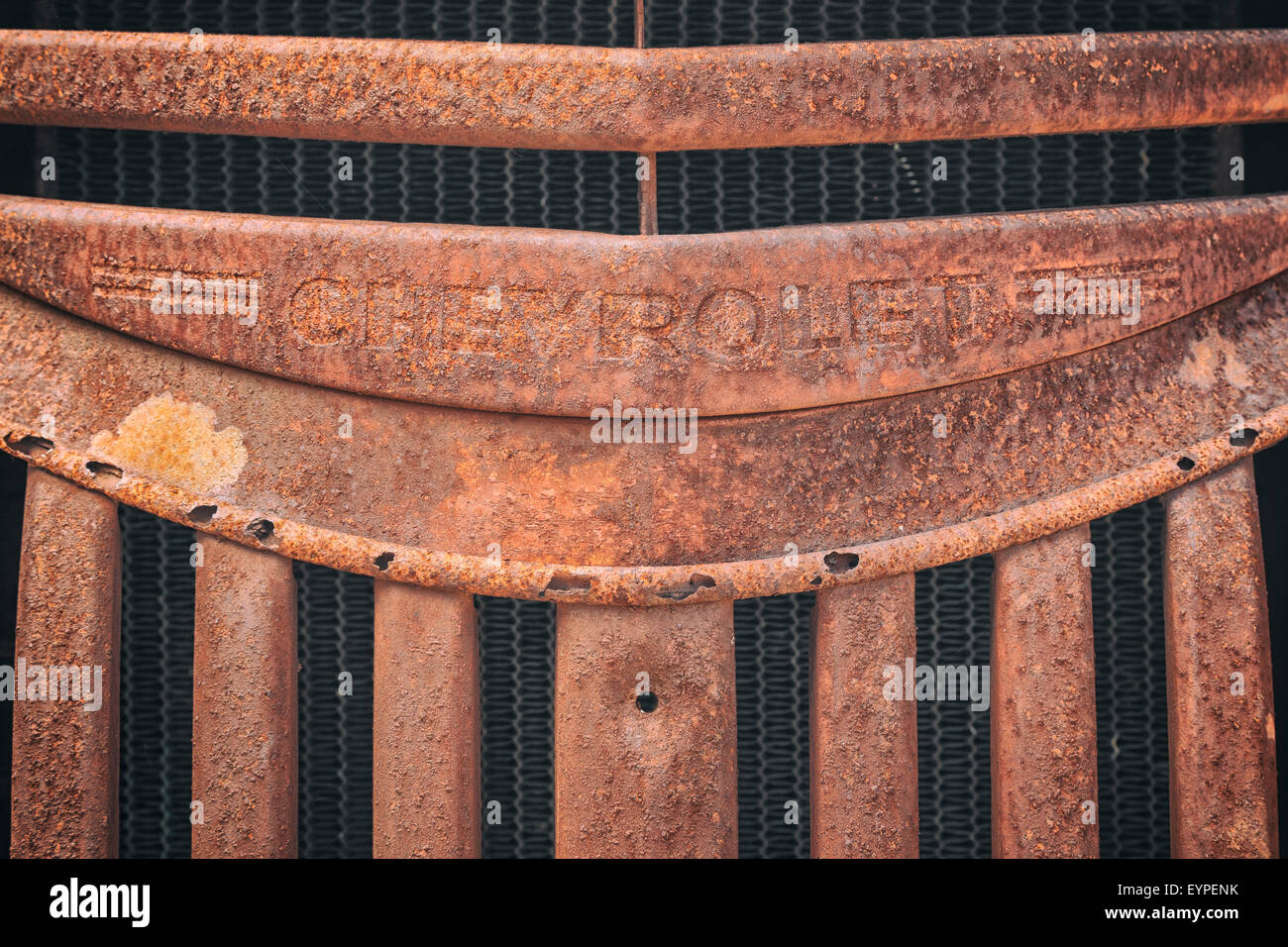 Detail der rostigen alten Lastwagen auf der Kestner Homestead-Website unter Lake Quinault in Olympic Nationalpark Stockfoto