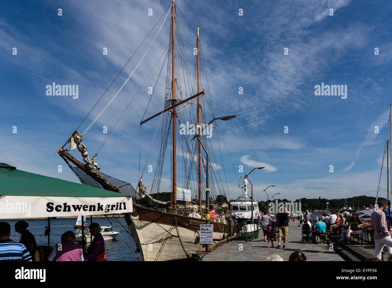 Eckernförde, Deutschland. 2. August 2015. Eindrücke des letzten Tages des Kredits Piratenspektakel Eckernförde 2015: Björn Deutschmann/Alamy Live News Stockfoto