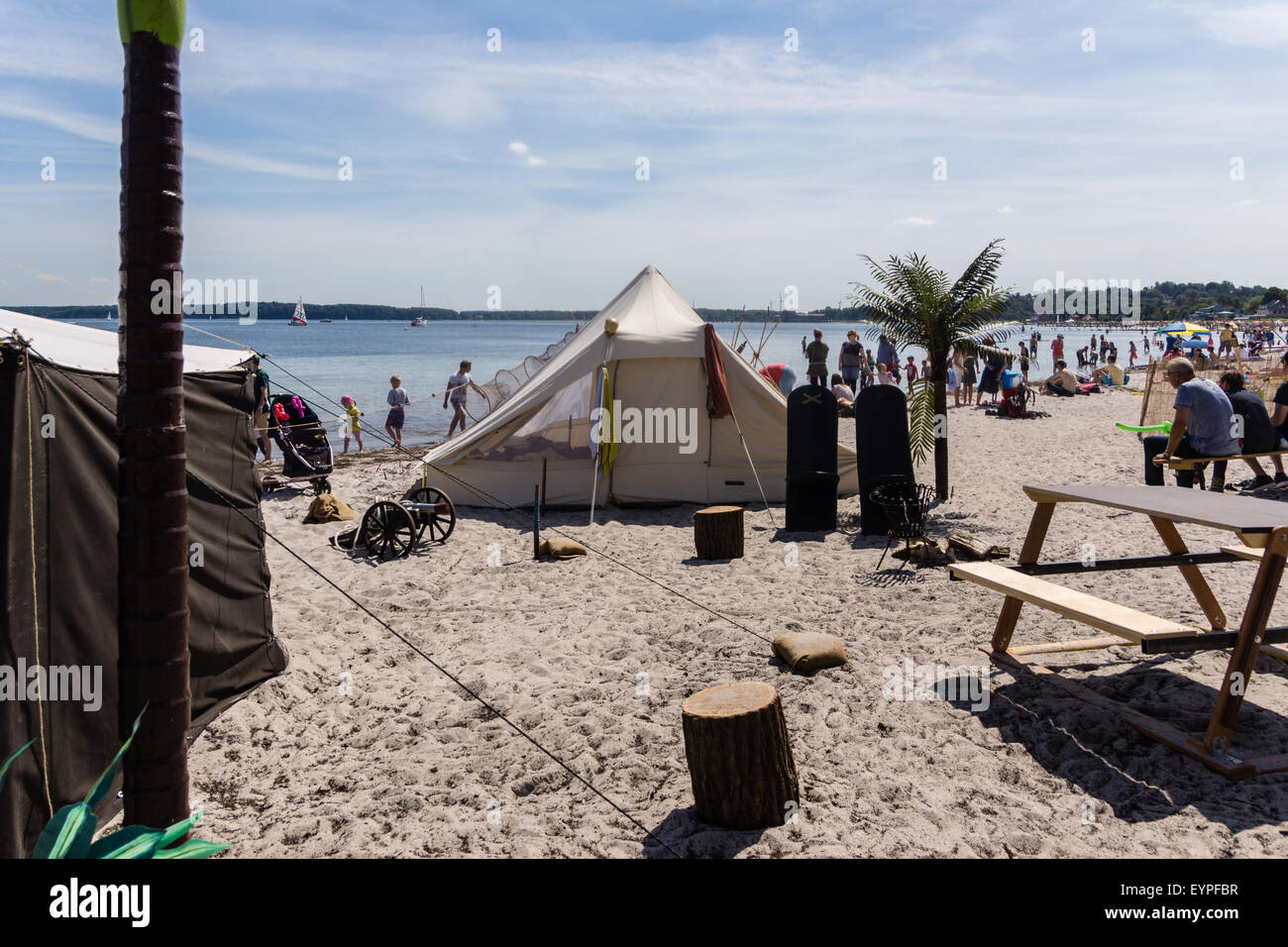 Eckernförde, Deutschland. 2. August 2015. Eindrücke des letzten Tages des Kredits Piratenspektakel Eckernförde 2015: Björn Deutschmann/Alamy Live News Stockfoto