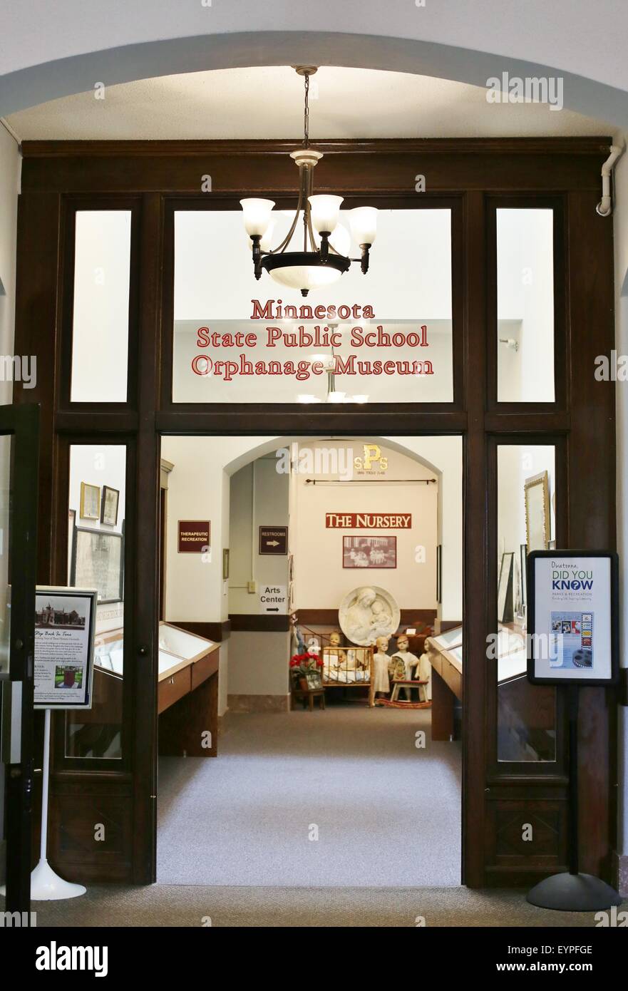 In Minnesota State Museum des öffentlichen Schule Waisenhaus in Owatonna, Minnesota. Stockfoto