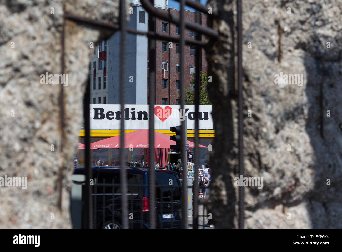 Berliner Mauer, Berlin Deutschland Stockfoto