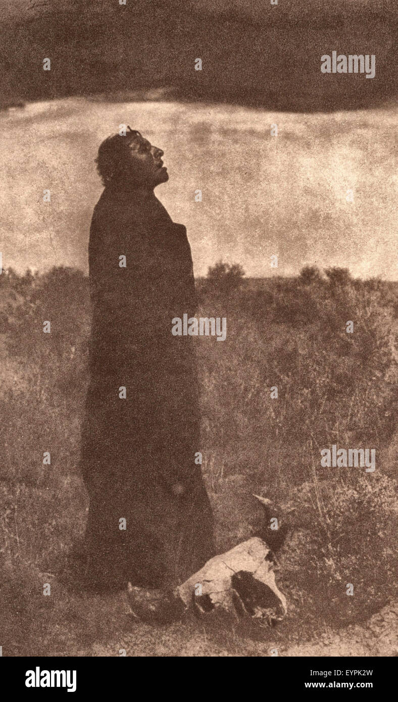 Gesang der Geister - indianischen Gesang, um 1900 Stockfoto