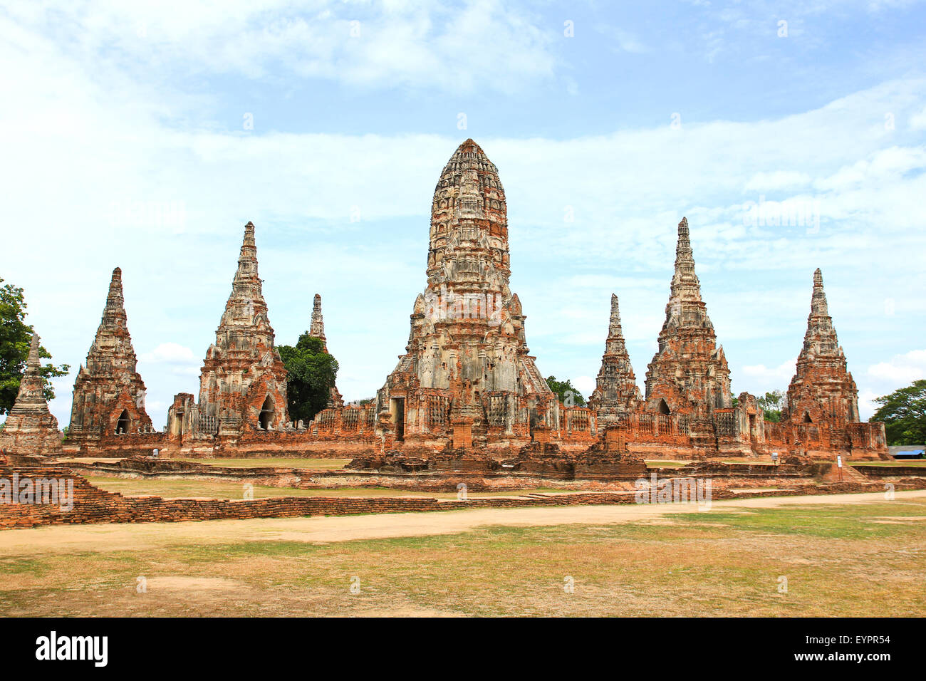 Alte Tempel Wat Chaiwatthanaram der Provinz Ayutthaya, Thailand. Stockfoto