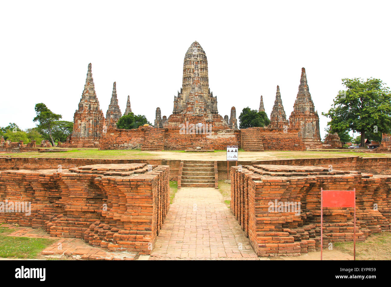 Alte Tempel Wat Chaiwatthanaram der Provinz Ayutthaya, Thailand. Stockfoto