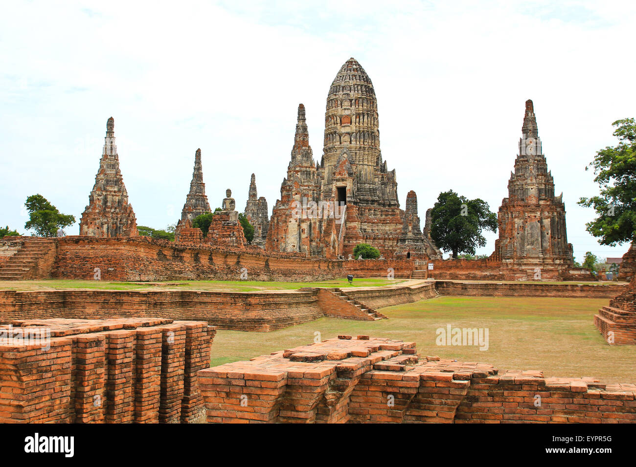 Alte Tempel Wat Chaiwatthanaram der Provinz Ayutthaya, Thailand. Stockfoto