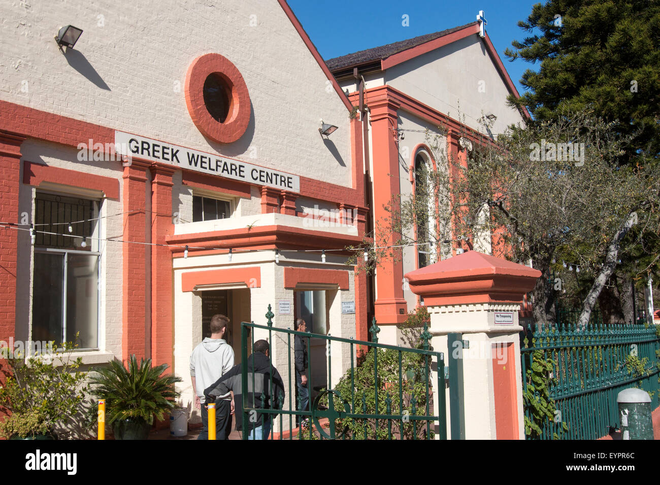 Griechische Hilfe Sozialstation in Newtown, inneren Vorort von Sydney, new South Wales, Australien Stockfoto