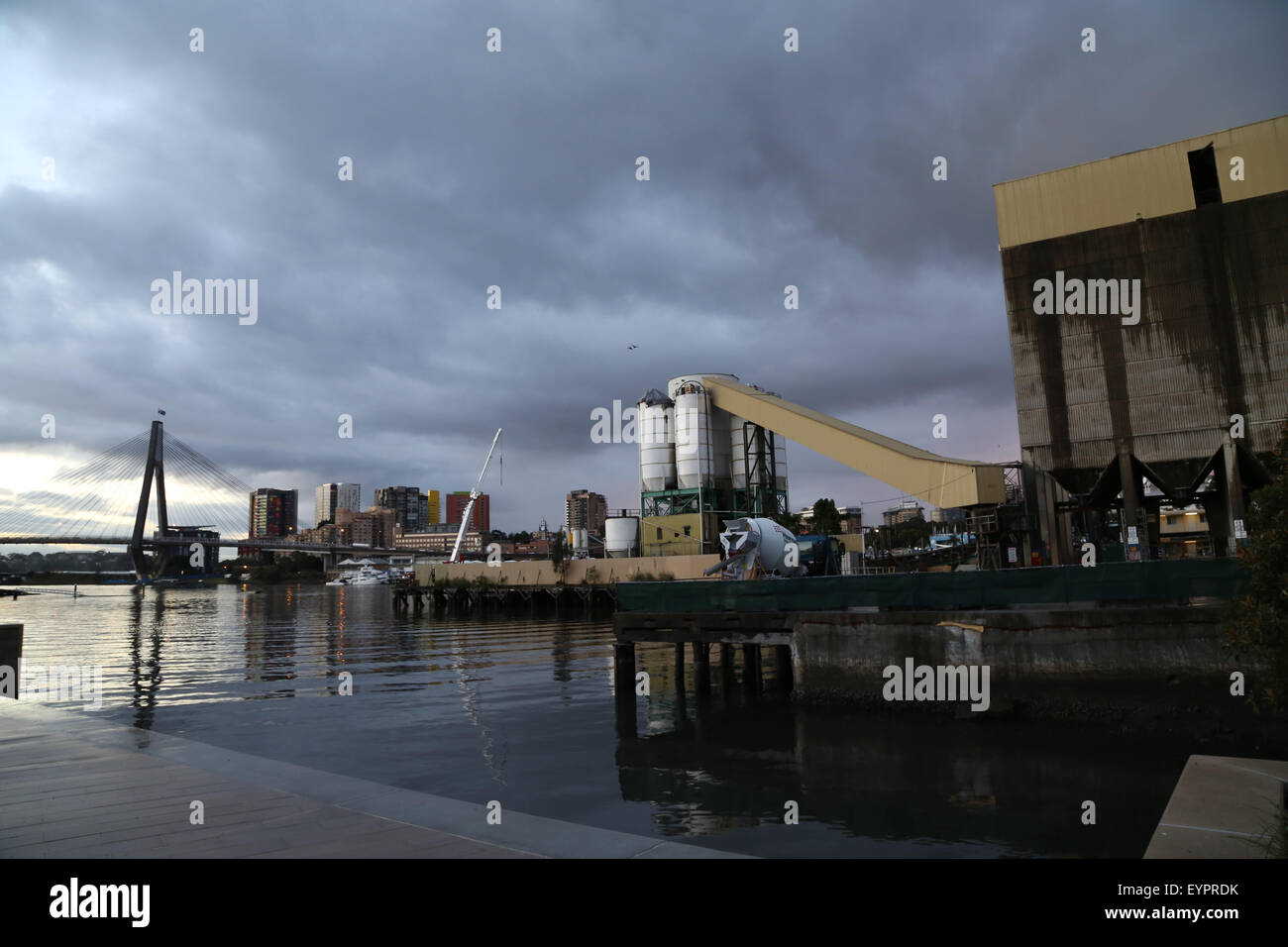 Glebe Foreshore entfernt in der Nähe von Bridge Road. Stockfoto