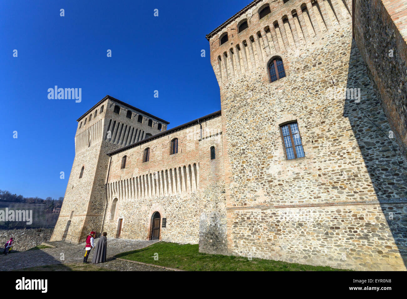 Italien, Emilia Romagna, Torrechiara Burg Stockfoto