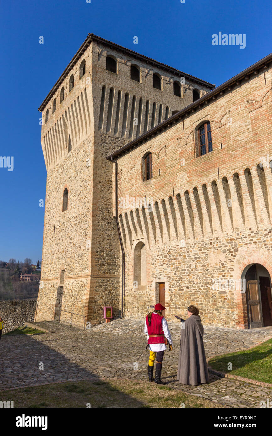 Italien, Emilia Romagna, Torrechiara Burg Stockfoto