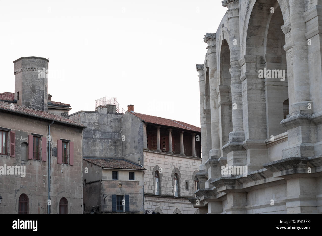 Les Arènes Arles, Aphitheathre in Arles Stockfoto