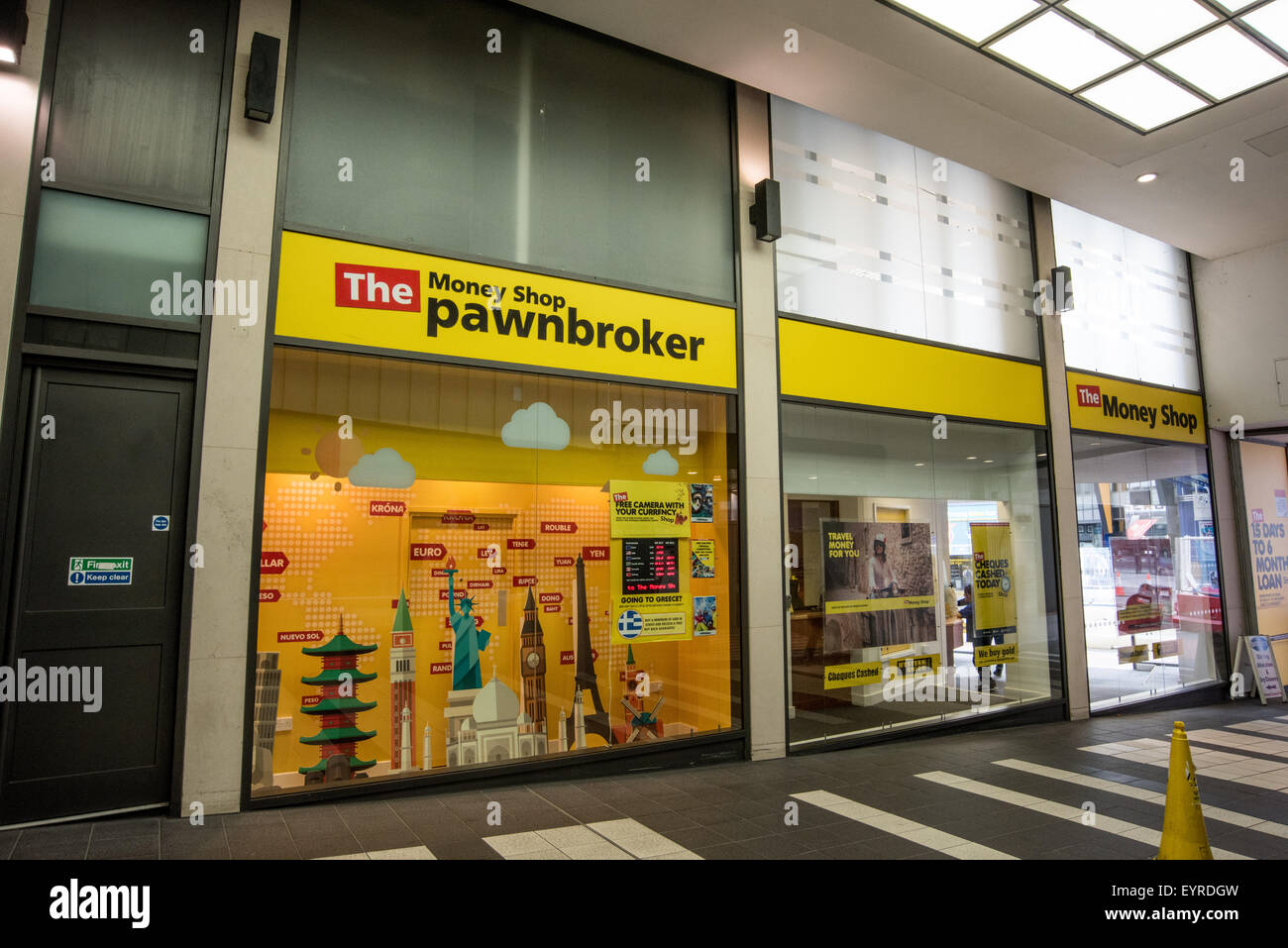 Geld Shop Pfandleiher Birmingham West Midlands UK Stockfoto