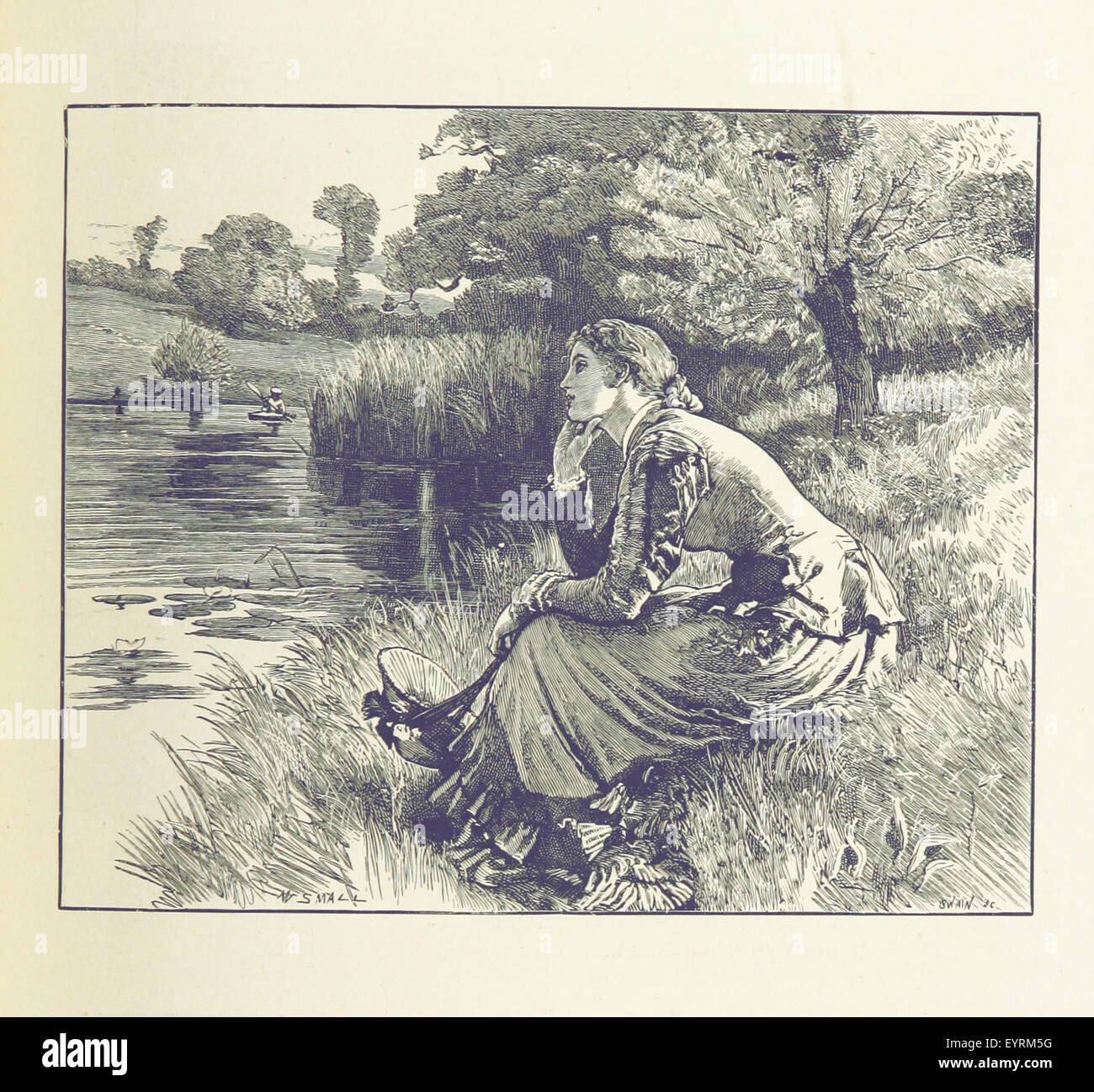 Sonnenlicht und Schatten. Gedichte und Bilder des Lebens und der Natur sein. Illustrationen von F. Barnard, etc. Bild entnommen Seite 99 von "Sonnenlicht und Schatten wird Stockfoto